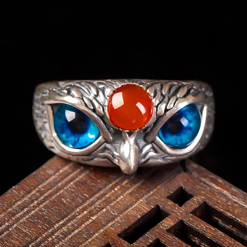 Execute The Blessing Southern Red Agate Rings Unisex-3
