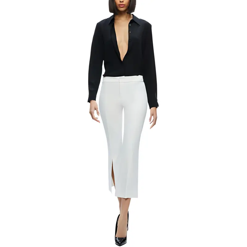 ALICE+OLIVIA Walker Cropped Trousers-1