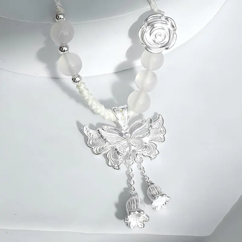 SUCH NICE S999 Fine Silver Necklaces Women's-2