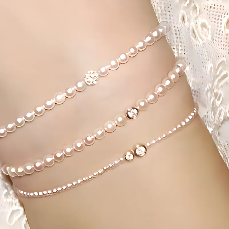 Redline Diamond 18K Gold Pearl Bracelets Women's Gold-1