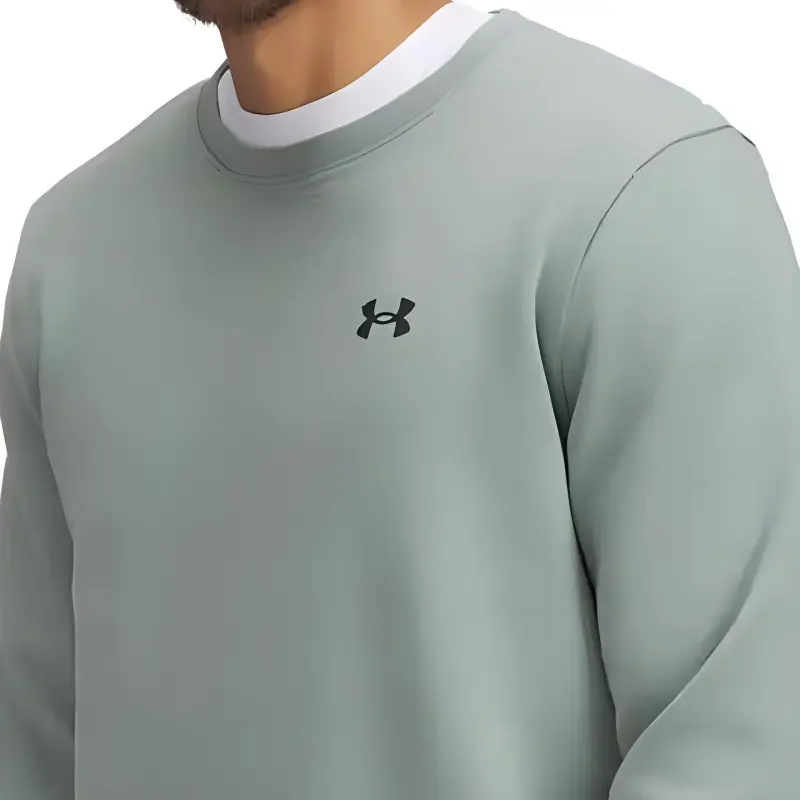 Under Armour Unstoppable UA FLC CREW Sweatshirt Men's Lime Green-2
