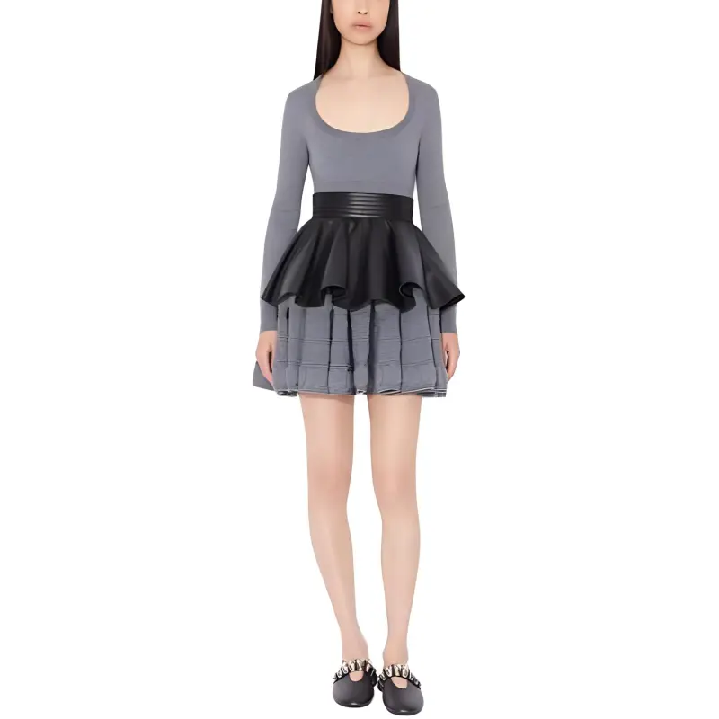 Alaia Crinoline-design Knitted Minidress-1
