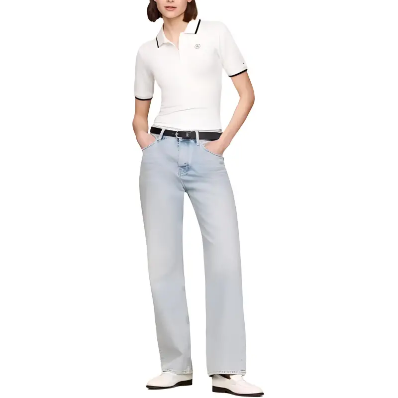 Tommy Hilfiger Polo Shirt Women's Beige-2