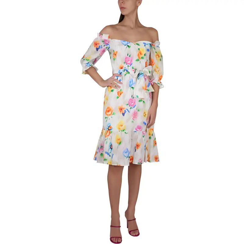 MOSCHINO Floral Pattern Midi Dress-2
