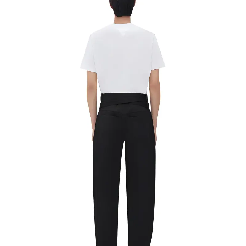 Bottega Veneta FW22 Casual Pants Men's Black-3