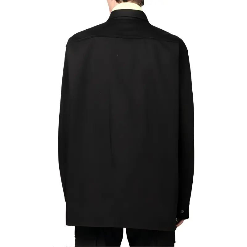 GCDS Logo patch Cotton Shirt-2
