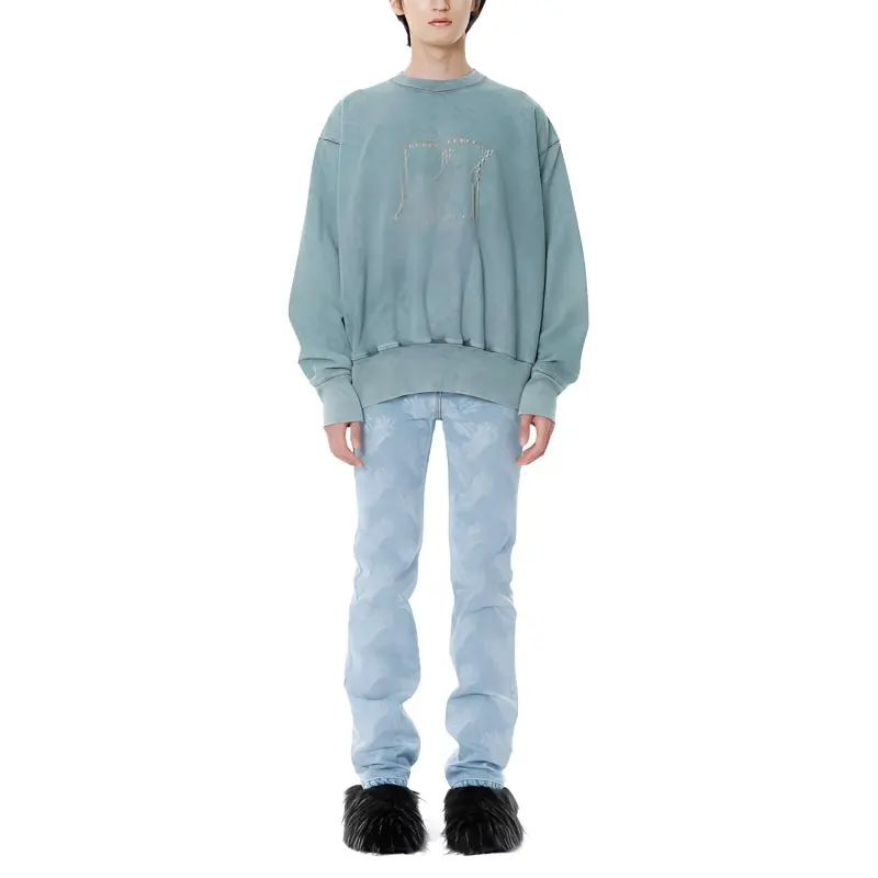 WE11DONE Sweatshirts Unisex Mint-2