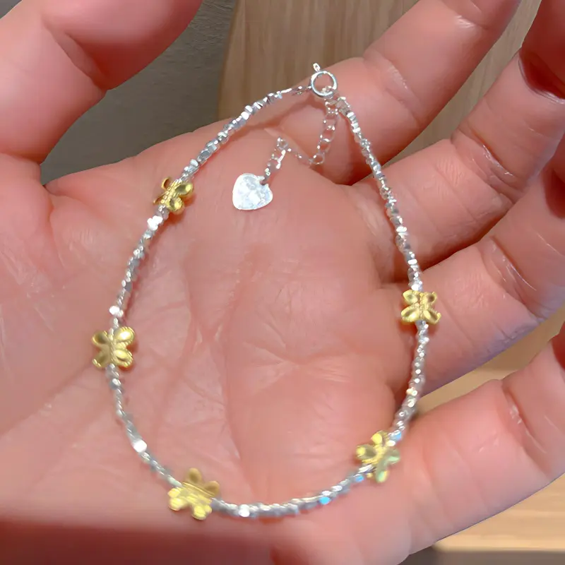 U state 999 Fine Silver Pure Silver Bracelets Women's-1