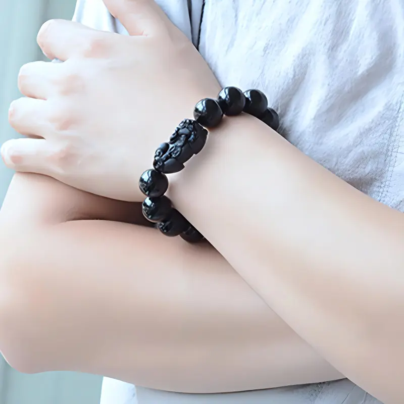 SUNFEEL Obsidian Jade Bracelets Unisex-5
