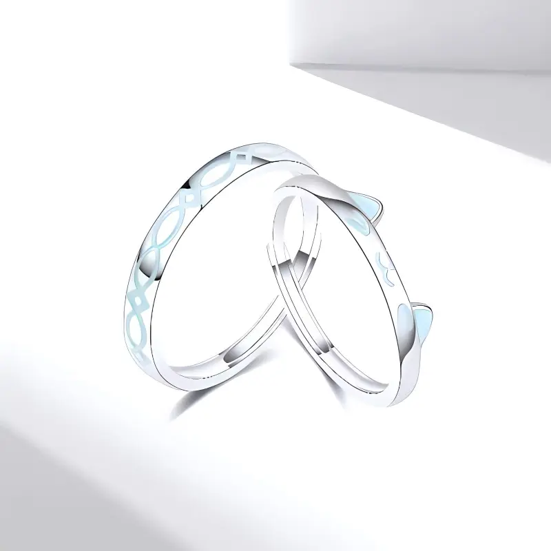 SECU Sterling Silver Rings Unisex-1