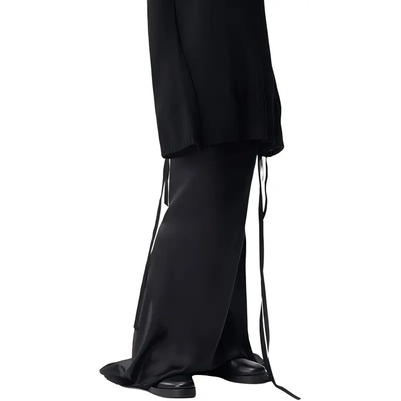 Ann Demeulemeester Casual Long Skirt Women's Black-1