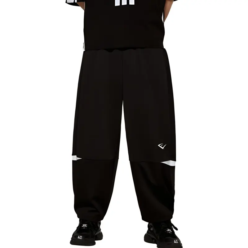 Everlast X PEACEBIRD MEN EVERLAST Casual Pants Men Black-2