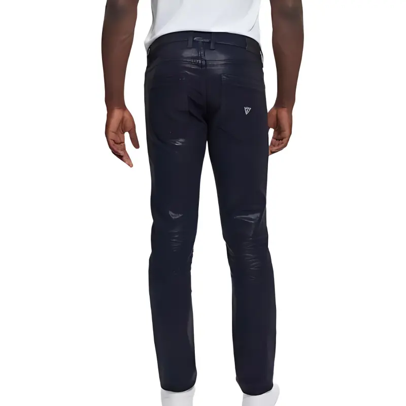 GUESS Color Smart Blue Coated Jeans Men's Blue-2