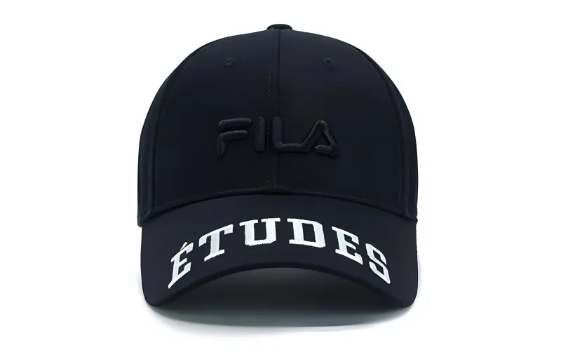 FILA Cotton Polyester Baseball Caps Unisex Dark Blue-1