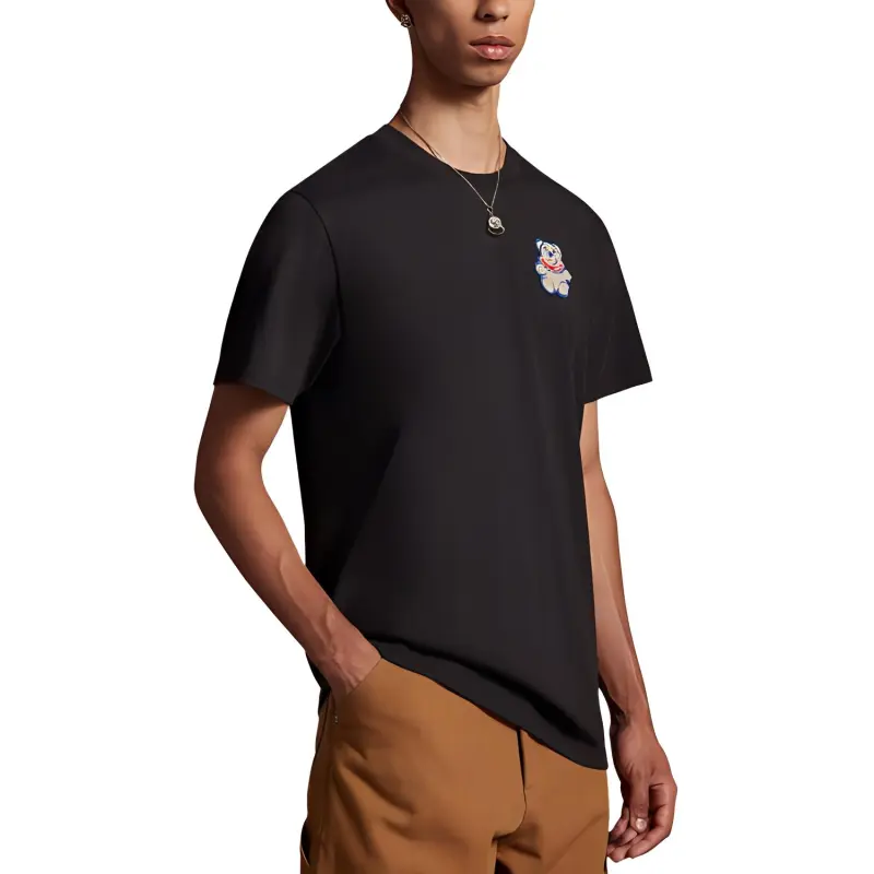 Moncler T-Shirts Men Black-1