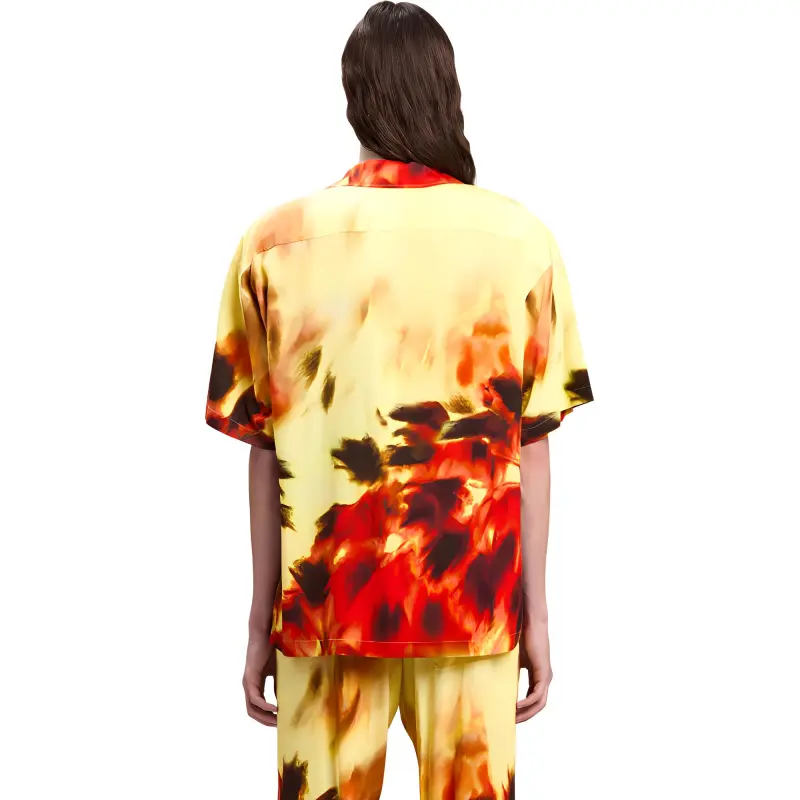 PALM ANGELS Palms On Fire Shirt-3
