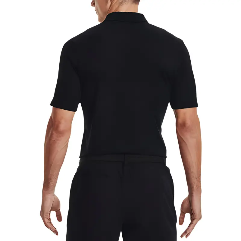 Under Armour Seamless Polo Shirts Men Black-3