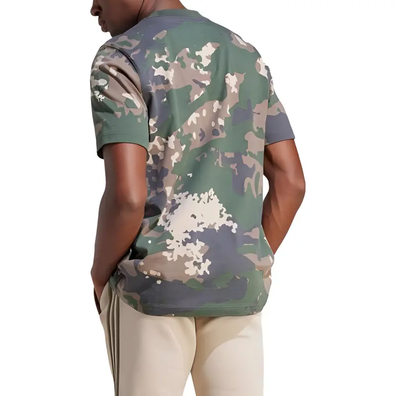 Adidas Originals T Shirts Men Dark Green-2