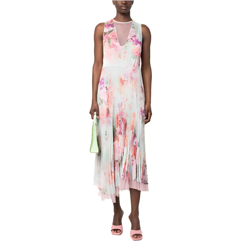 Twinset Floral Pleated Midi Dress-1