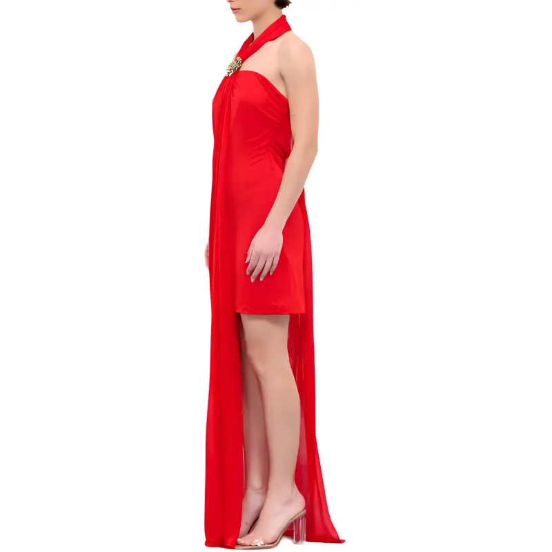 Blumarine Sleeveless Dress Women's Red-2