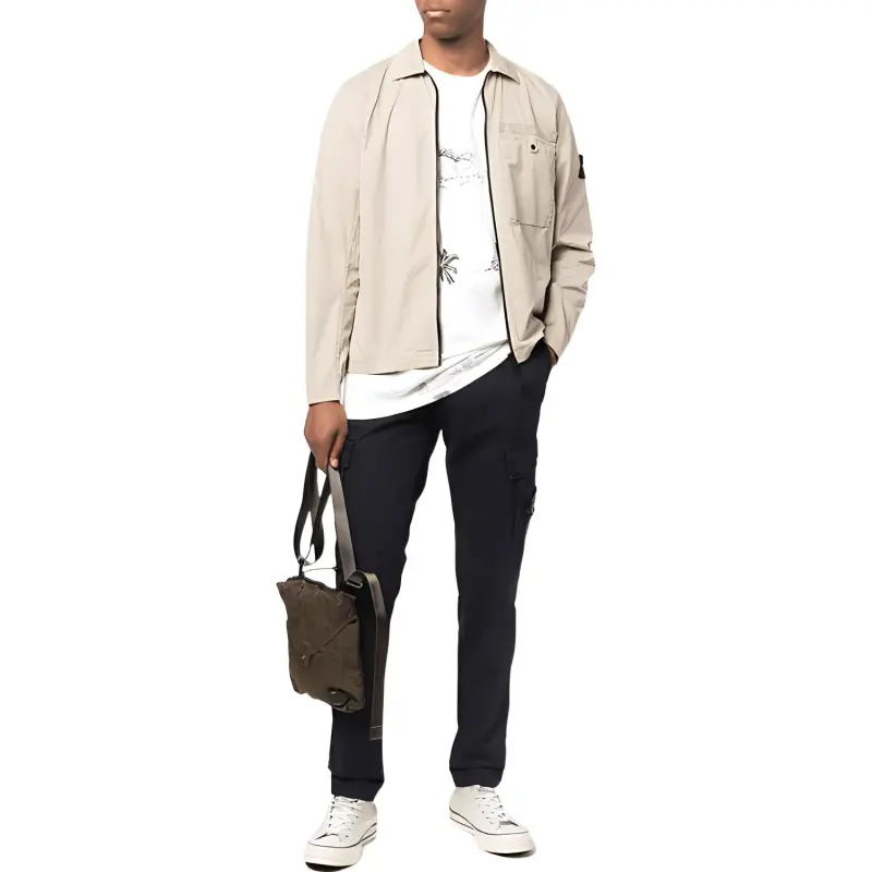 STONE ISLAND SS22 Casual Pants Men's Black-1