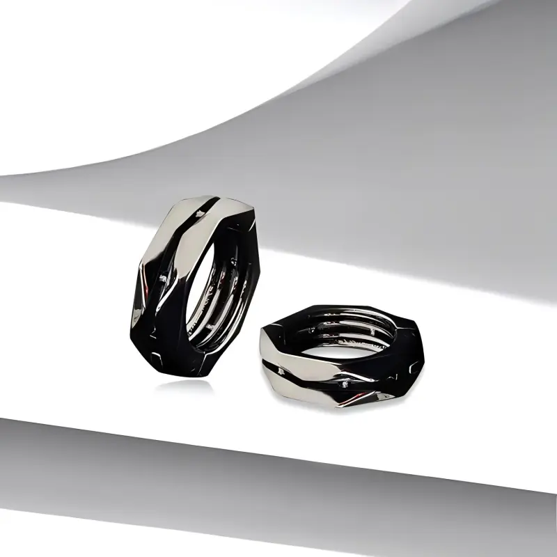 ROGA Alloy Clip On Earrings Unisex-4