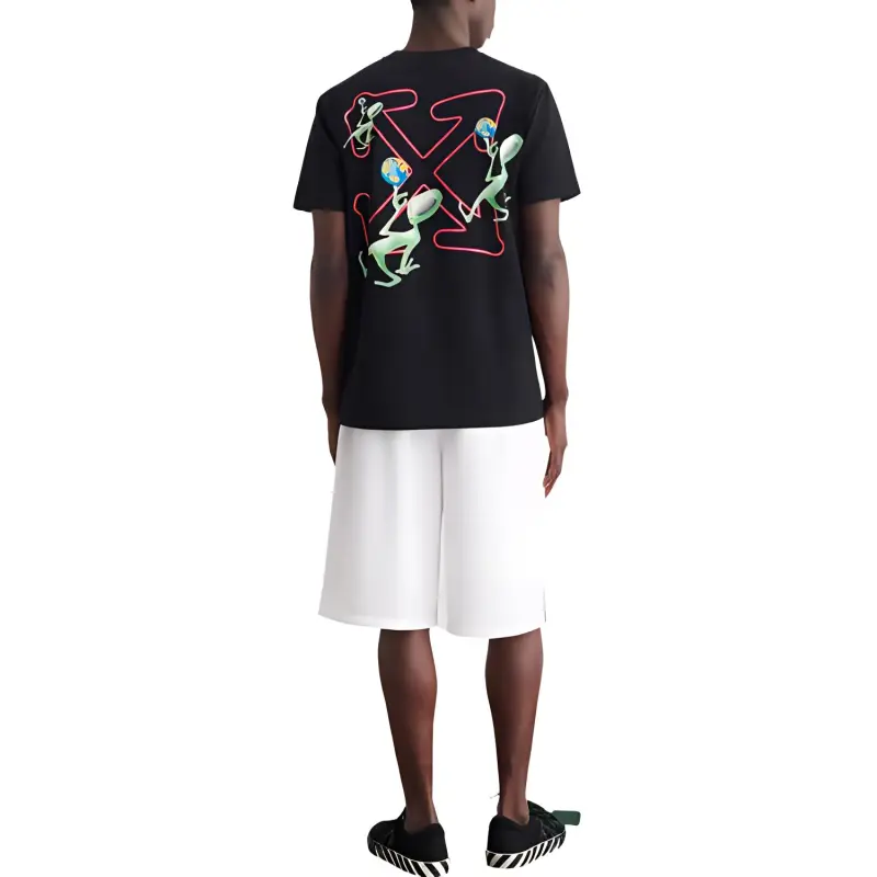 OFF WHITE Diag Tie Dye Sweatshorts-3
