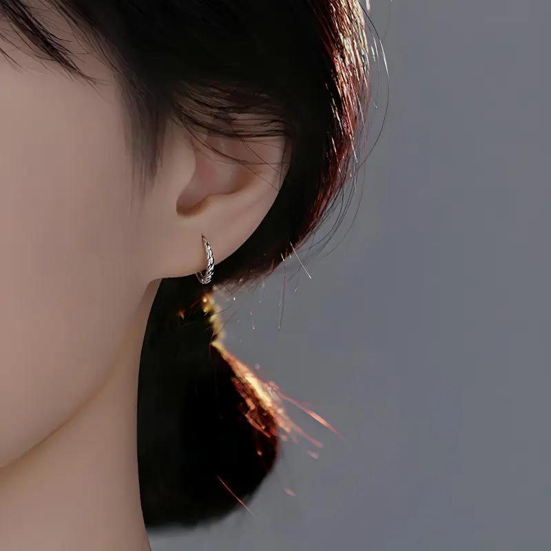 NVBBK Sterling Silver Earrings Women's-5