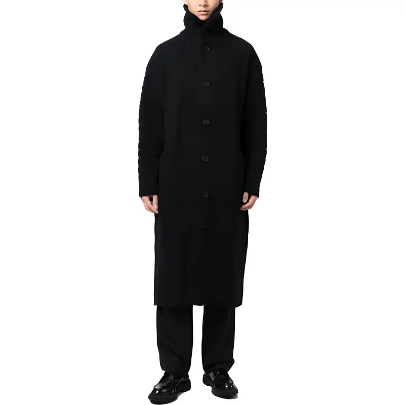 Yohji Yamamoto Pour Homme Coats Men Black-1