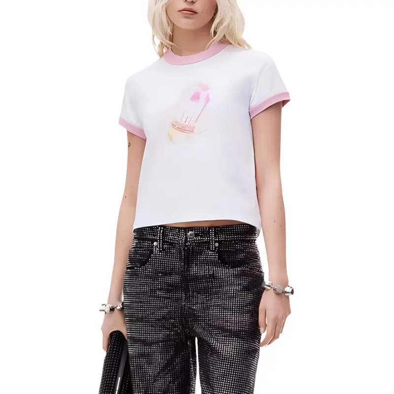 Alexander Wang Graphic Printed Crewneck T Shirt-2