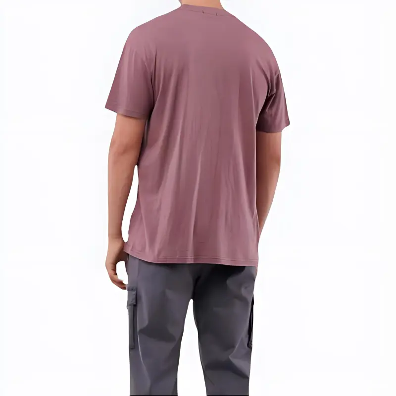 Hollister T-Shirt Men's Dark Purple Red-2