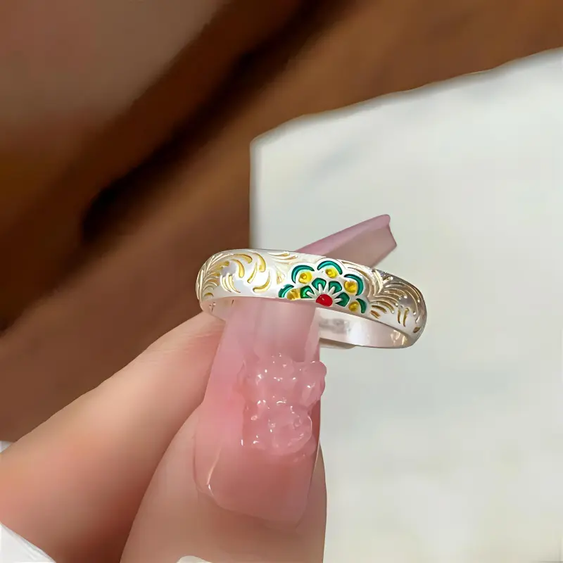 FUYUFU S999 Fine Silver Rings Women's-4