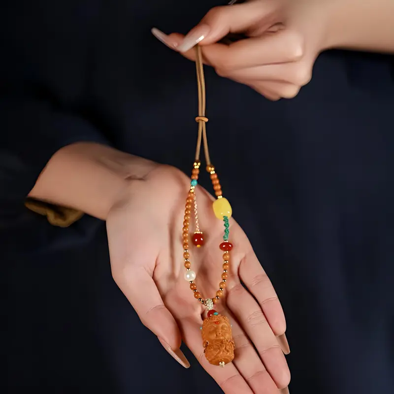 Red All Year Round Barbie Sandalwood Necklaces Women's-1