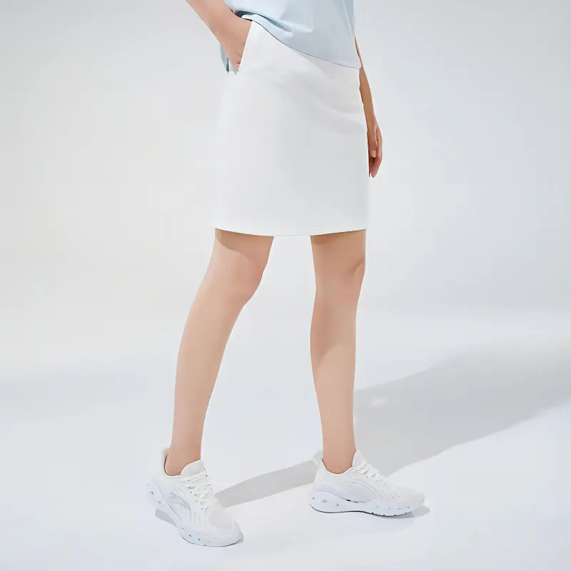 ANTA Variety Training Collection Casual Short Skirts Women's Elegant White-3