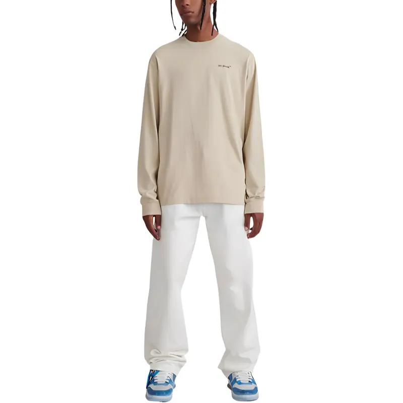 OFF WHITE T Shirts Men Beige-1