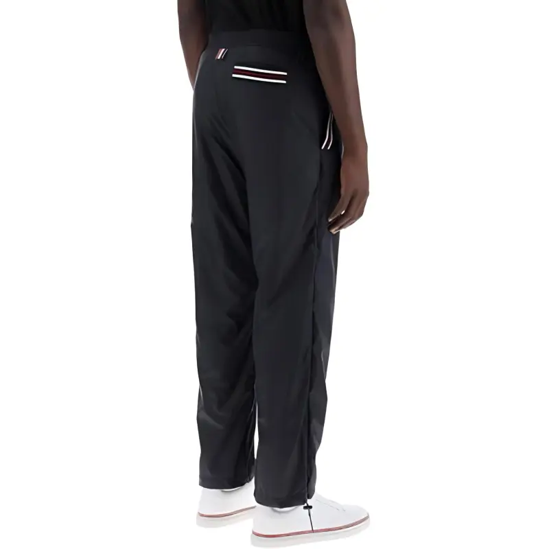 THOM BROWNE Logo Patch Drawstring Pants-2