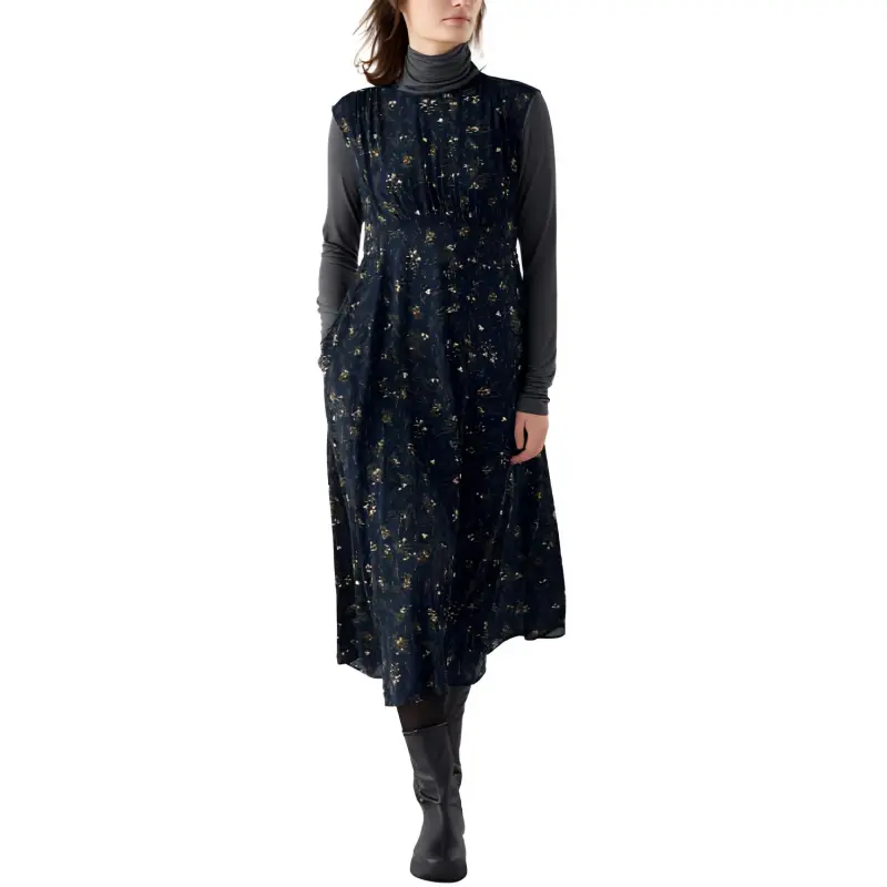 UNIQLO Sleeveless Dresses Women's Navy-1