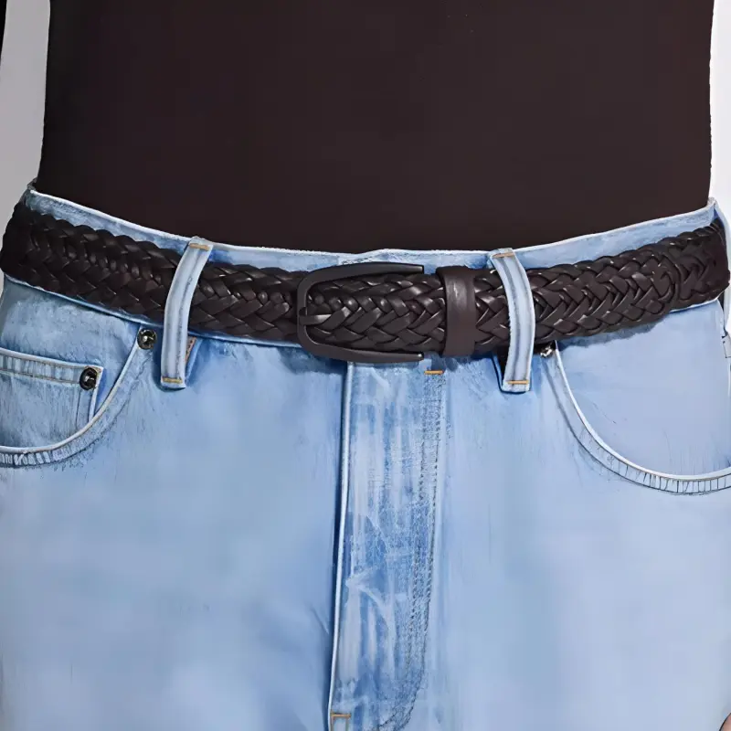 Ermenegildo Zegna Braided Buckle Belt-2