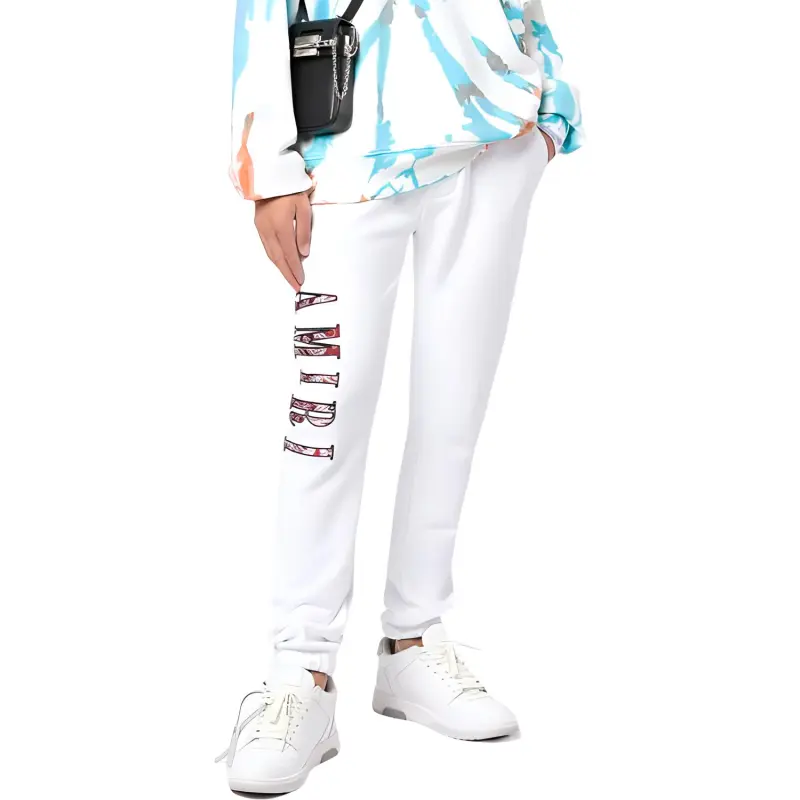AMIRI Paisley Logo Print Elasticated Sweatpants-1