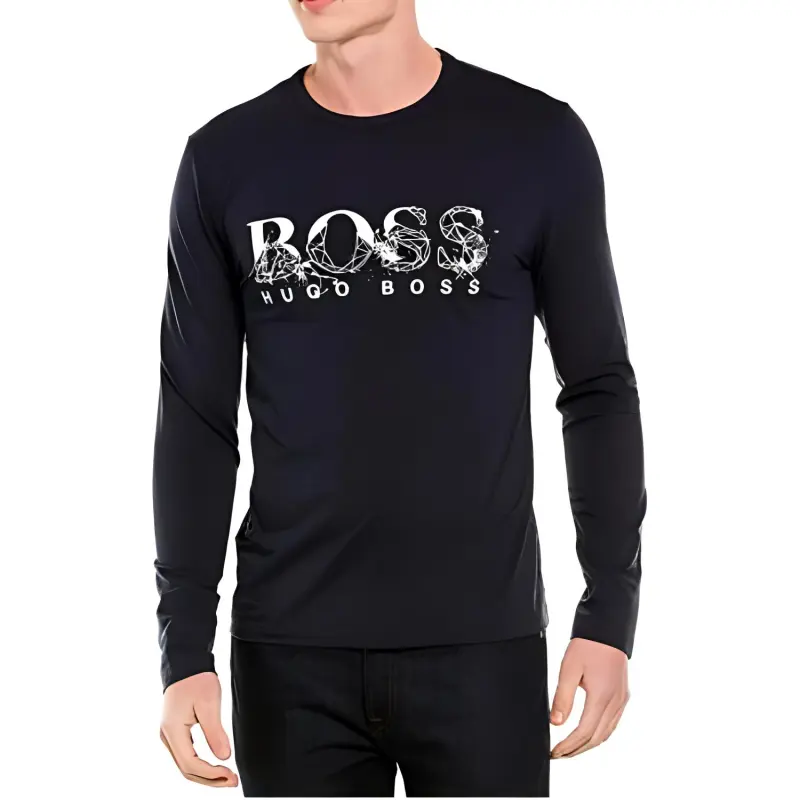 HUGO BOSS T Shirts Men Navy Blue-1