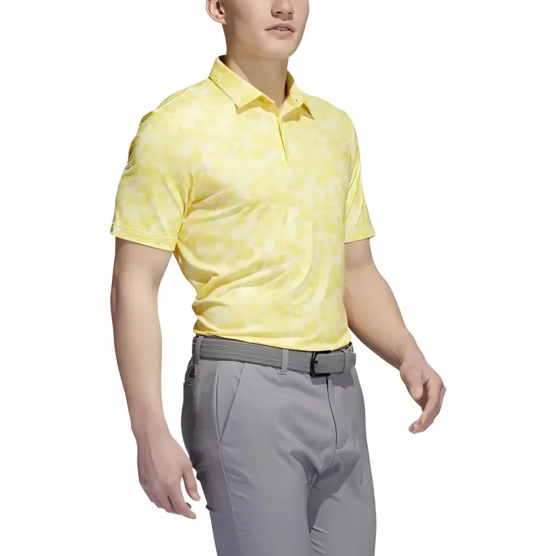 Adidas Polo Shirts Men Yellow-1