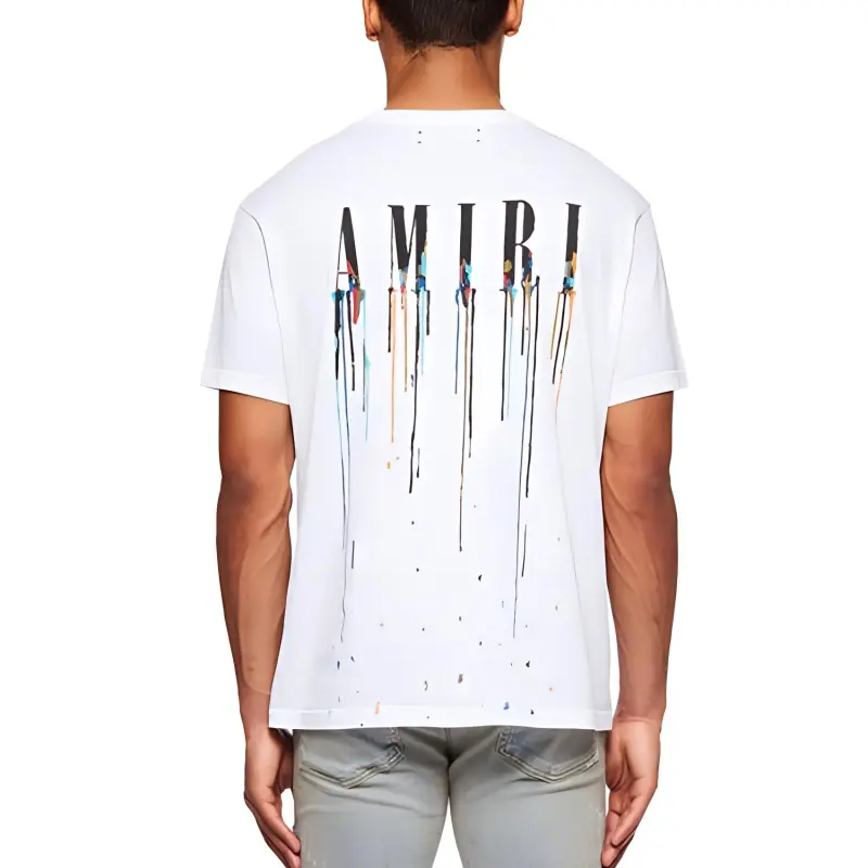 AMIRI Paint Drip Core Logo Tee-2