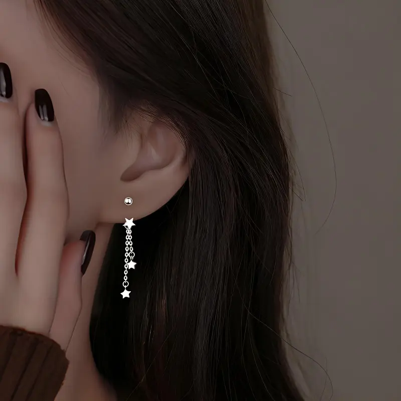 Xuanman 999 Fine Silver Earrings Women's-1