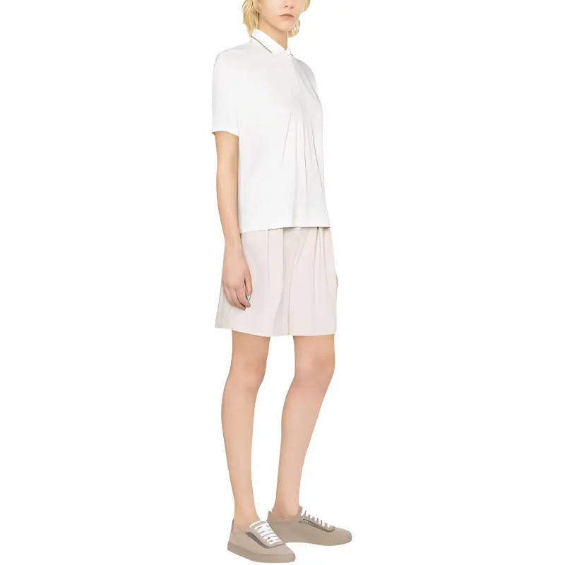 Brunello Cucinelli Monili Embellished Straight Hem Polo Shirt-2