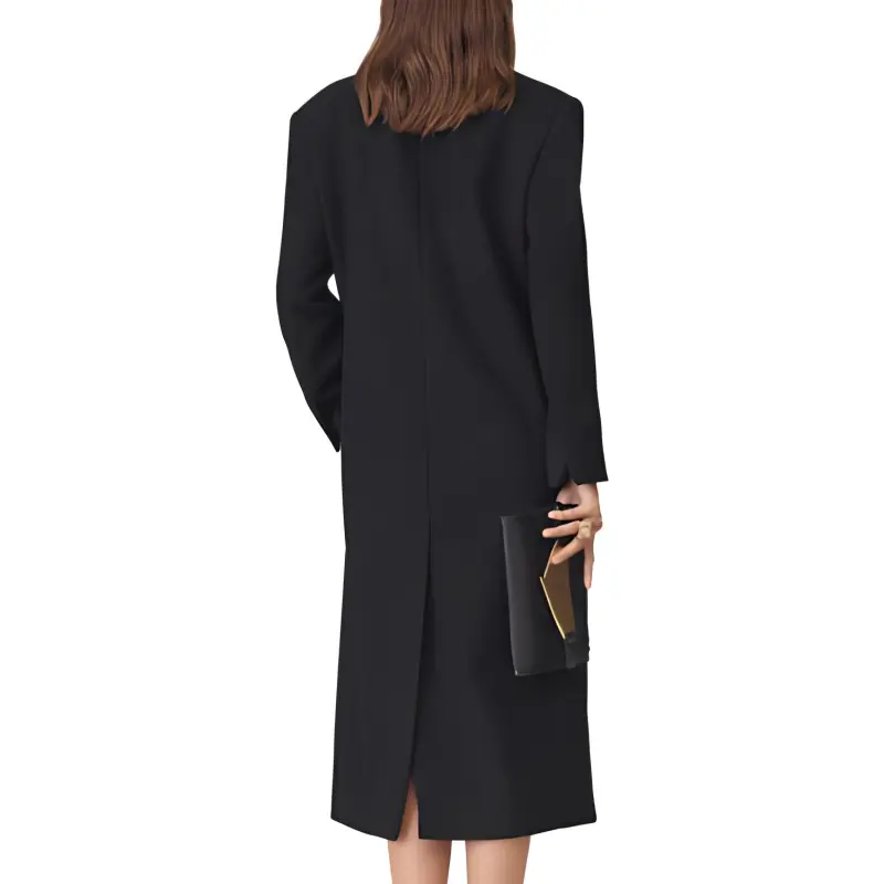 ZARA Coats Women's Black-3