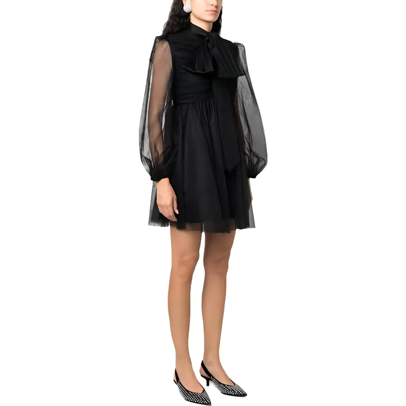 Zimmermann Long-Sleeved Dresses Women's Black-3