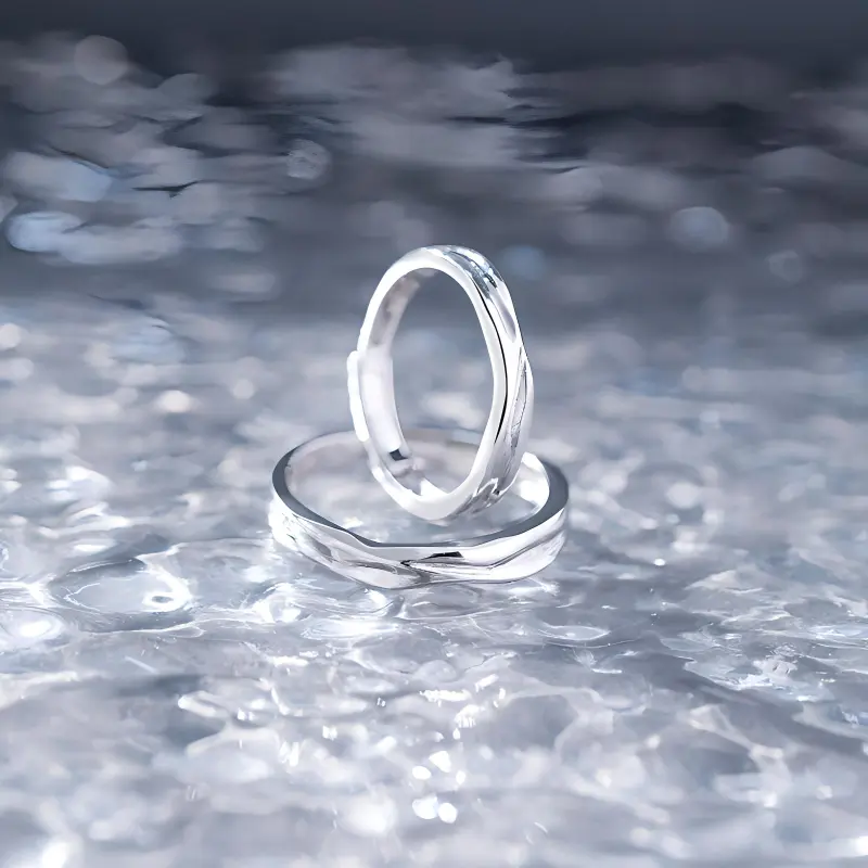 Treasure Love S999 Fine Silver Rings Unisex-2