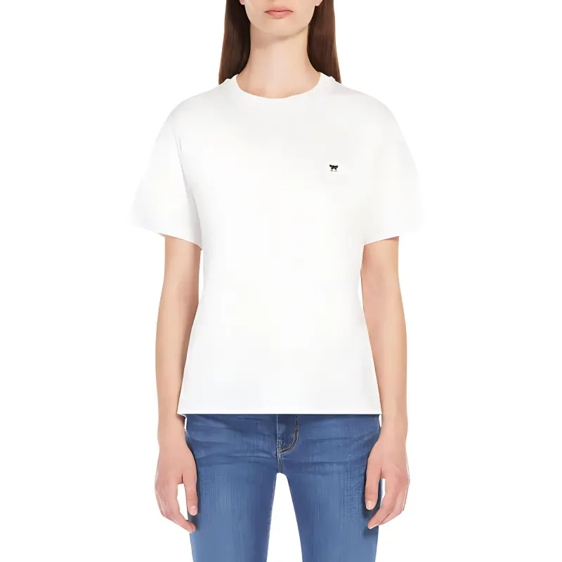 WEEKEND MaxMara Venaco Logo embroidered T shirt-1