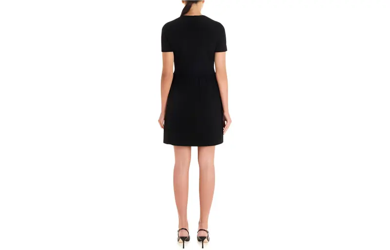 RED VALENTINO Short Sleeved Dresses Women's Black-2