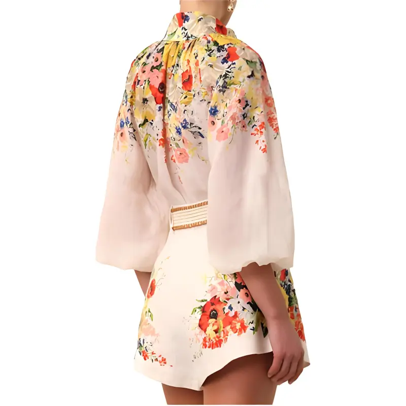 Zimmermann Alight Floral-print Linen Blouse-5